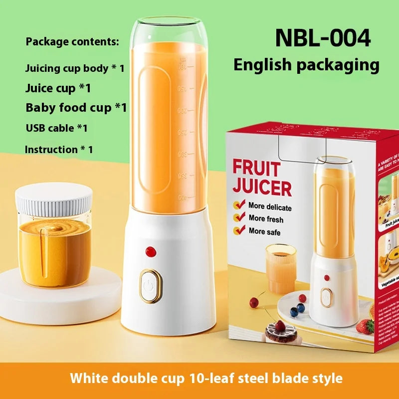 High-Efficiency Portable Small Fruit Blender Multifunctional Juicing Cup Cross-Household Juicer Electronic Accessory