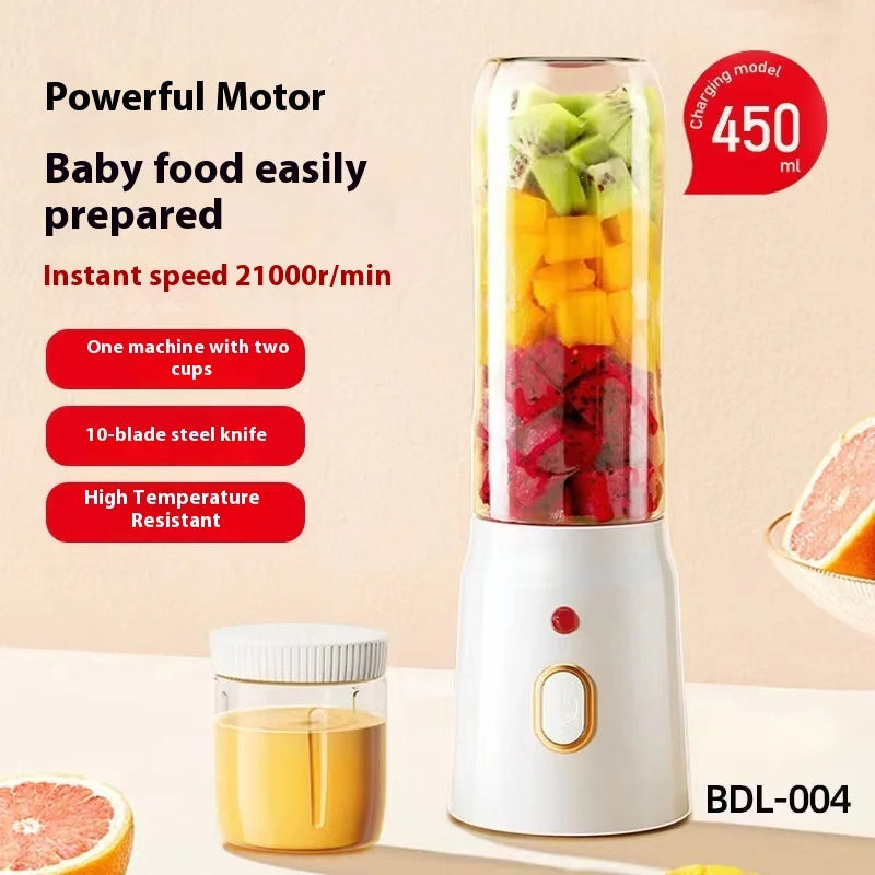High-Efficiency Portable Small Fruit Blender Multifunctional Juicing Cup Cross-Household Juicer Electronic Accessory