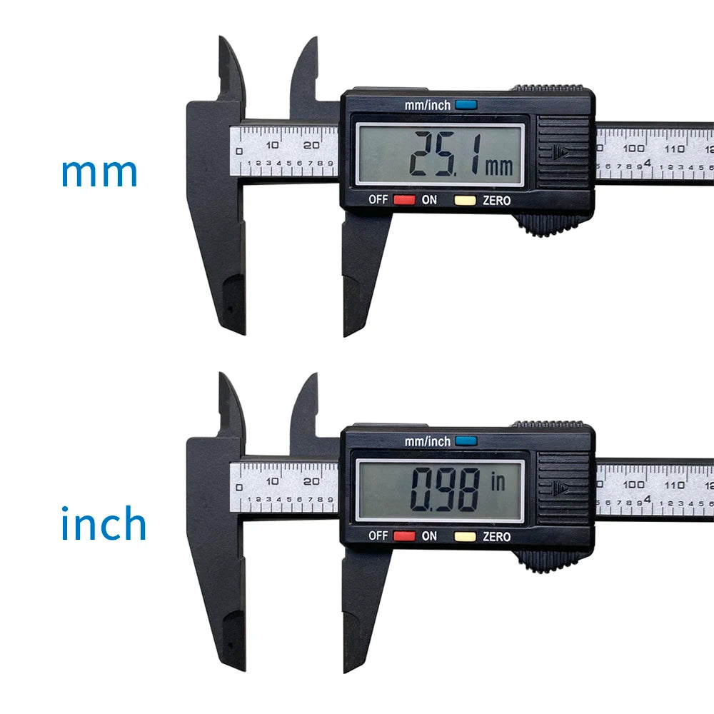 Measuring Tool Digital Ruler 150mm 100mm Electronic Digital Caliper Carbon Fiber Dial Vernier Caliper Gauge Micrometer